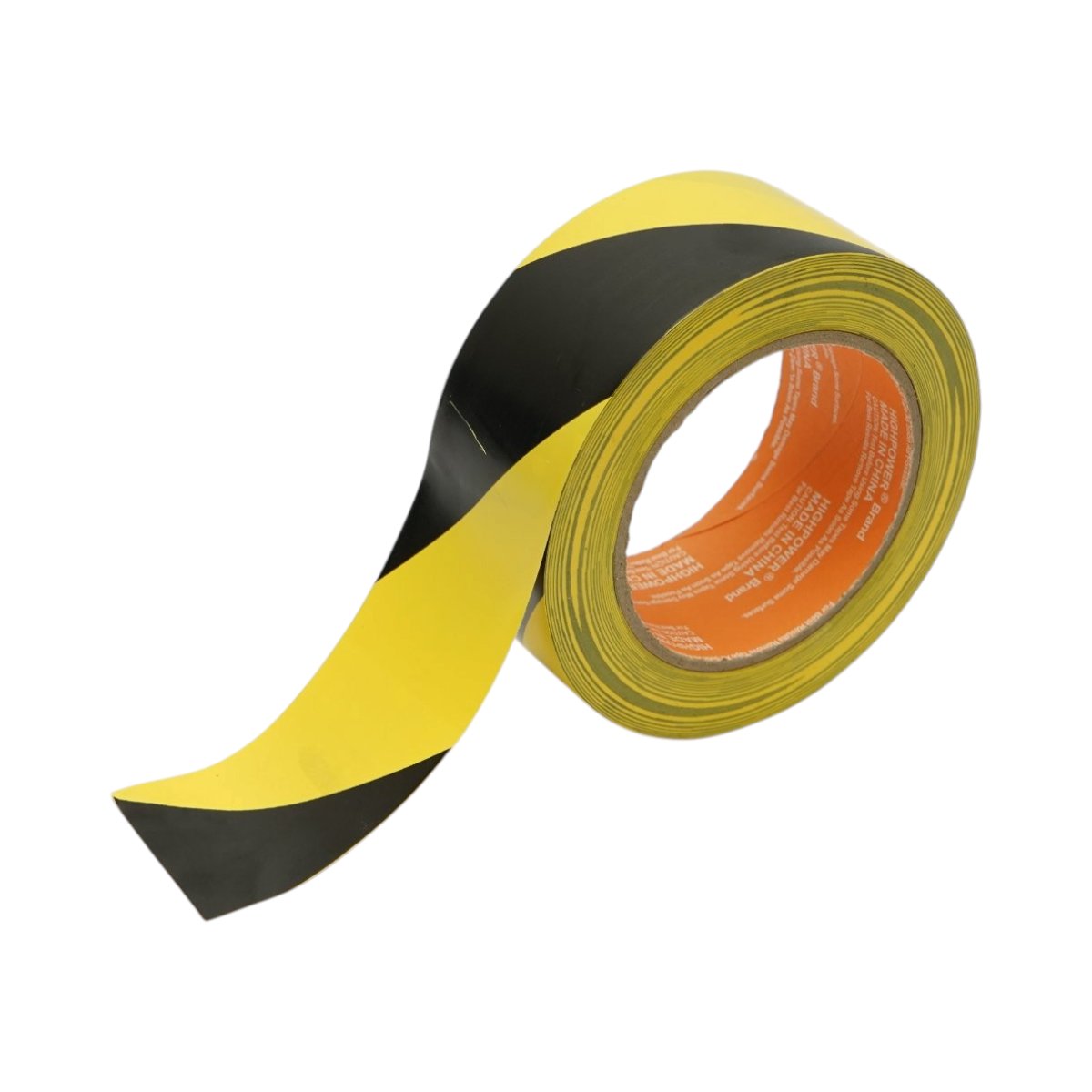 Banda adeziva de avertizare si marcare podea PVC galben-negru 48mm x 33m HighPower - imagine 2