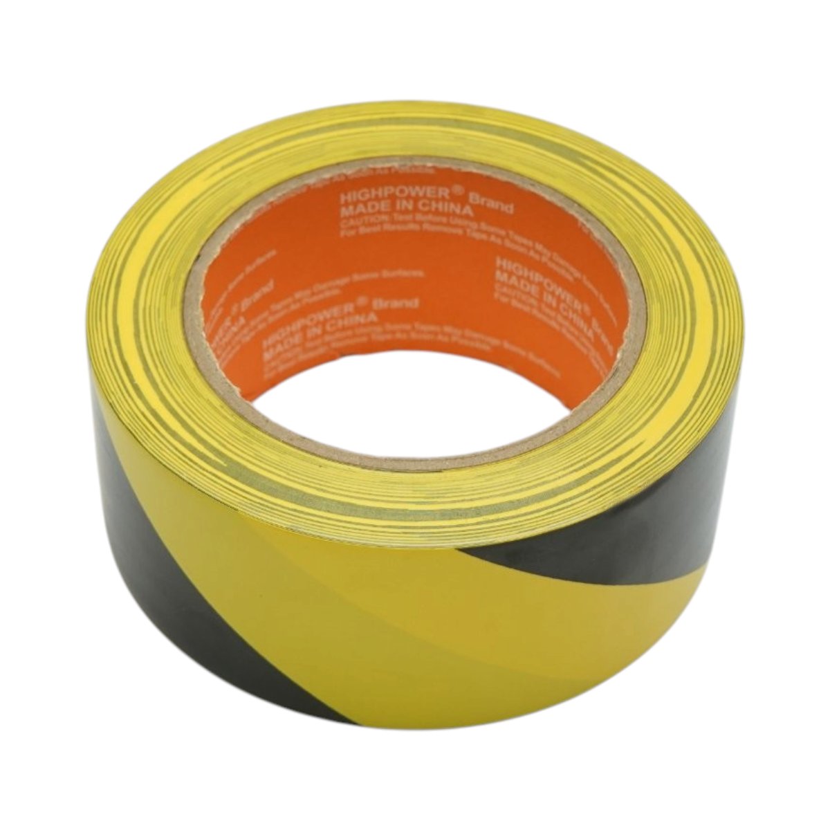 Banda adeziva de avertizare si marcare podea PVC galben-negru 48mm x 33m HighPower - imagine 3