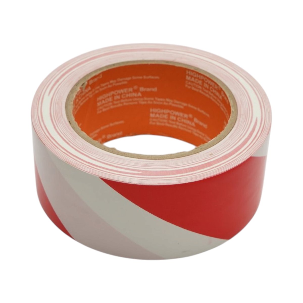 Banda adeziva de avertizare si marcare podea PVC rosu-alb 48mm x 33m HighPower - imagine 3