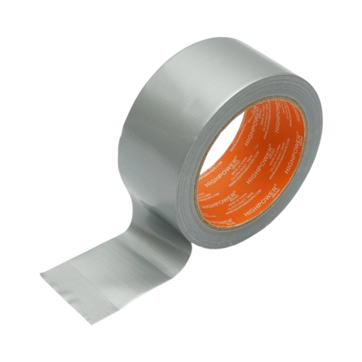 Banda adeziva textila Duct Tape argintie 50mm x 20m pentru reparatii HighPower - imagine 2