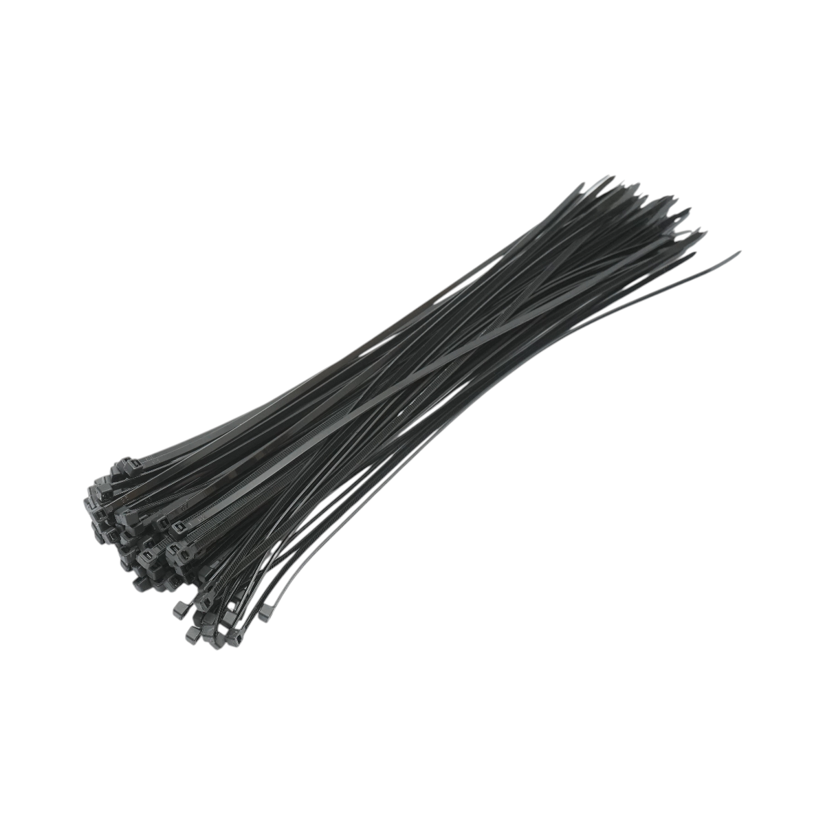 Faseta colier plastic negru 3.6x350mm 100 buc/set Longroad - imagine 2