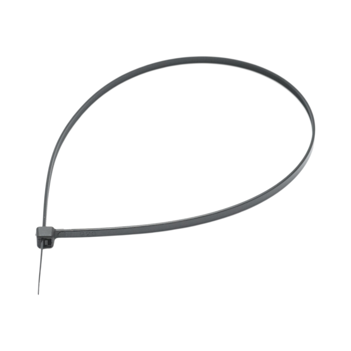 Faseta colier plastic negru 3.6x350mm 100 buc/set Longroad - imagine 3