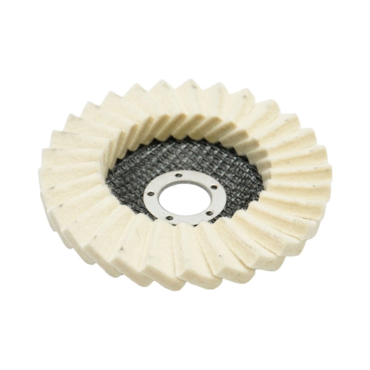 Disc pasla lamelar polisare 125x6x22.23mm, lustruire si finisare metal, inox, aluminiu Breckner Germany - imagine 6
