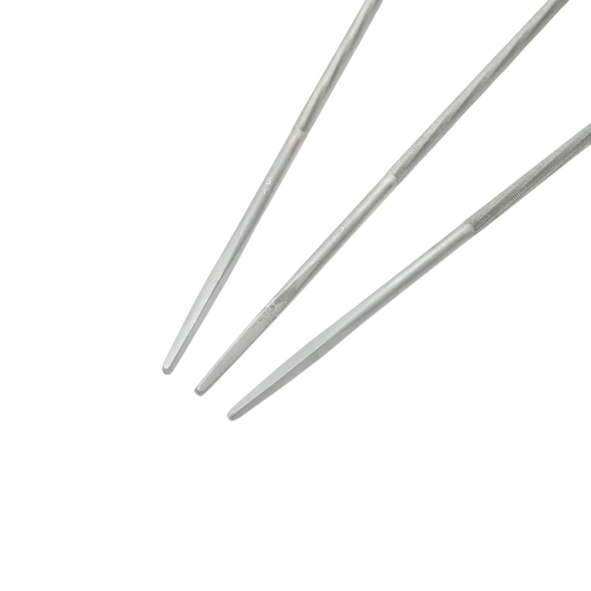 Set 3 pile rotunde ascutit lant drujba 4x200mm 5/32 inch - imagine 5