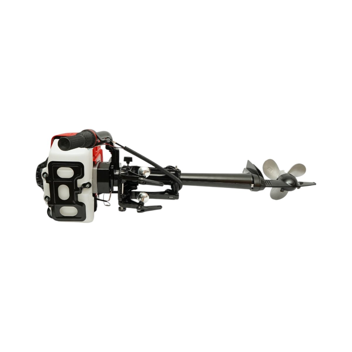 Motor barca pe benzina 2.2 CP, 2 timpi, 63cc, turatie 6500rpm, racire cu aer, pornire manuala, elice 3 pale, capacitate rezervor 1.4L THOR - imagine 8