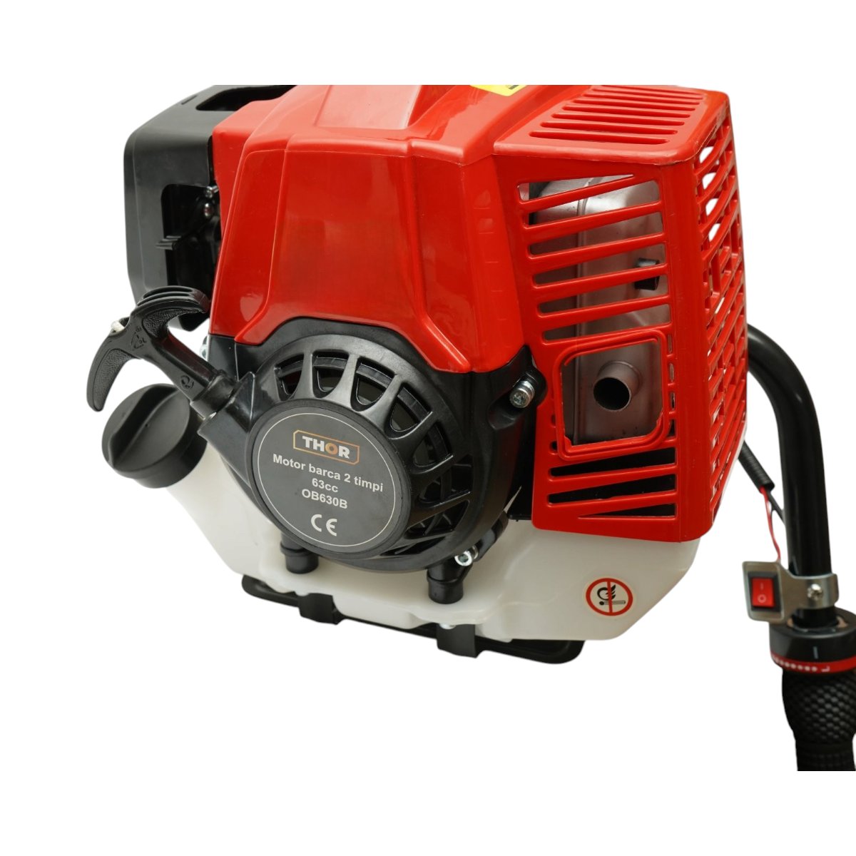 Motor barca pe benzina 2.2 CP, 2 timpi, 63cc, turatie 6500rpm, racire cu aer, pornire manuala, elice 3 pale, capacitate rezervor 1.4L THOR - imagine 13