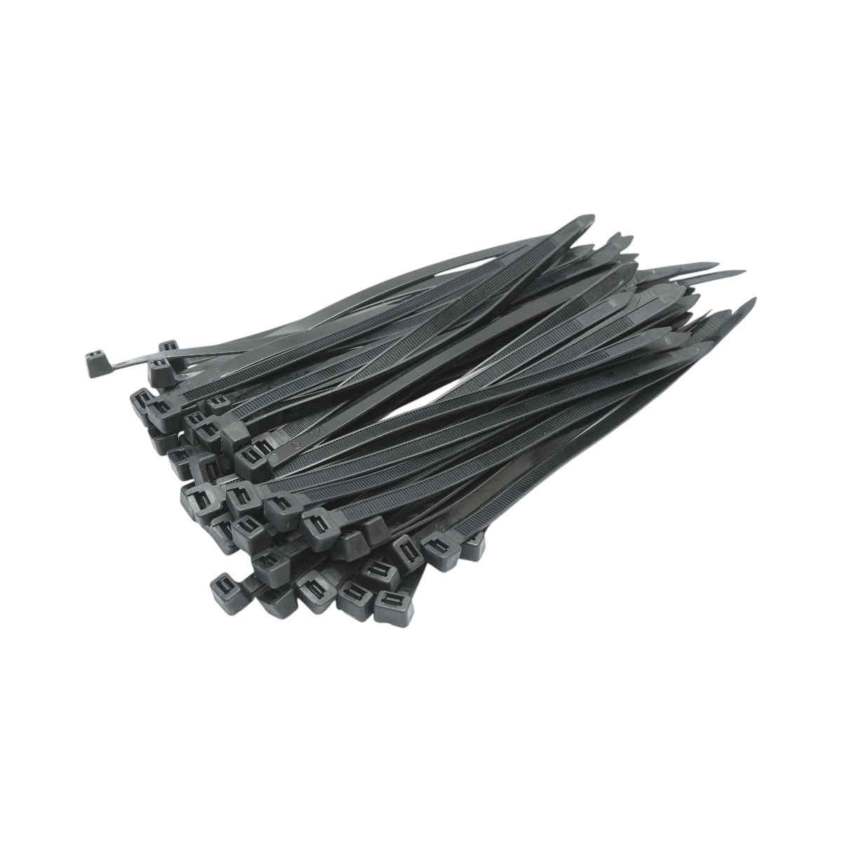 Faseta colier plastic negru 7.6x200mm 100 buc/set Longroad - imagine 2