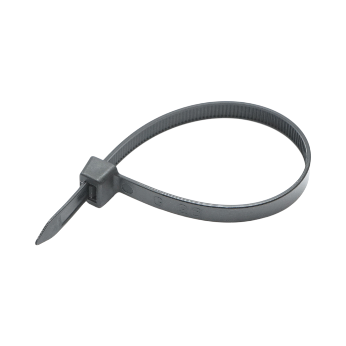 Faseta colier plastic negru 7.6x200mm 100 buc/set Longroad - imagine 3