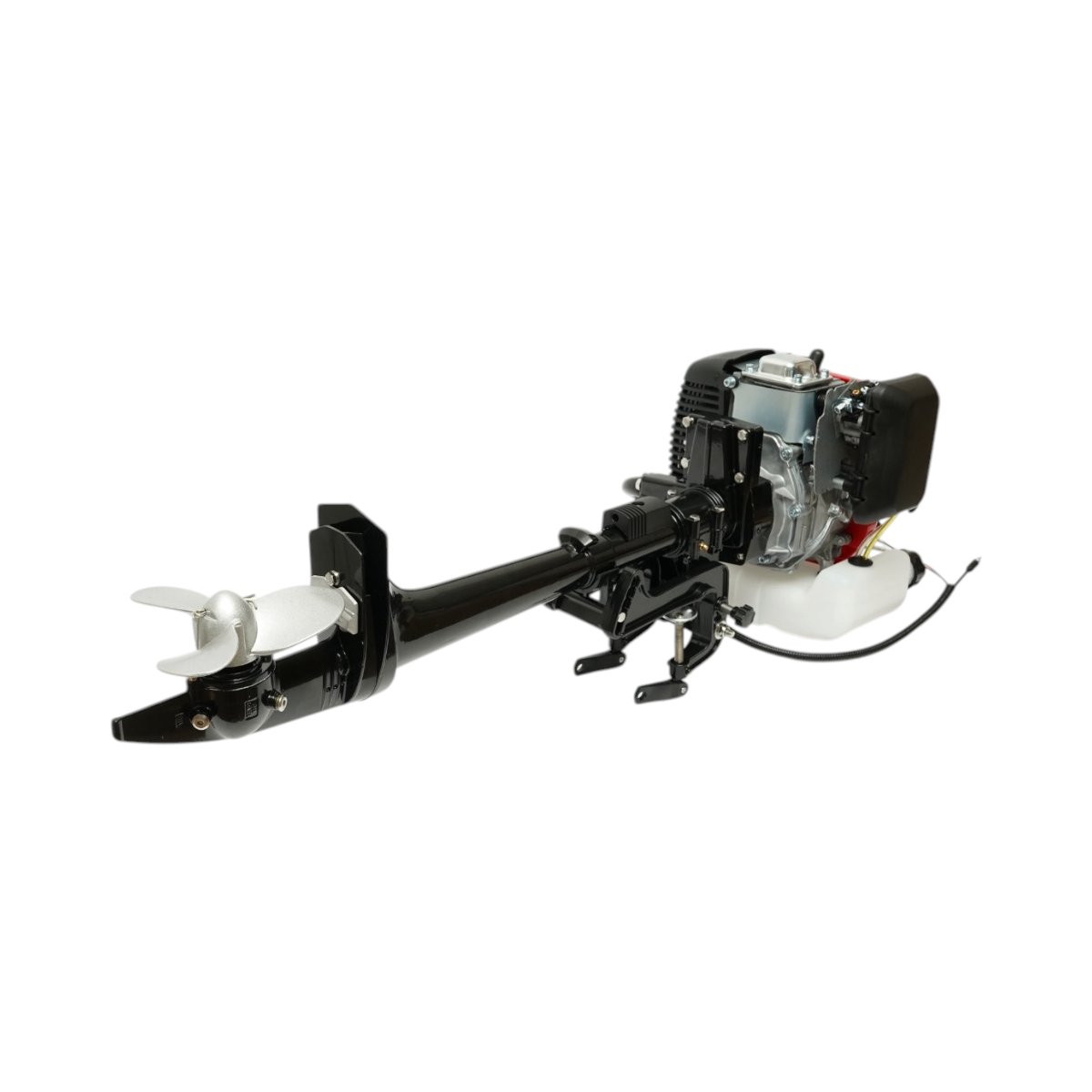 Motor barca pe benzina 2CP, 4 timpi, 53cc, turatie 6500rpm, racire cu aer, CDI, pornire manuala, elice 3 pale, capacitate rezervor 1.2L THOR - imagine 5