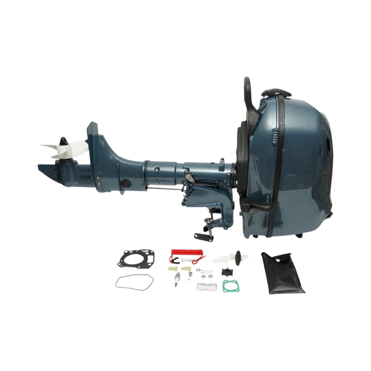 Motor barca pe benzina 6CP, 4 timpi, 112cc, turatie 5500rpm, racire cu apa, pornire manuala, elice 3 pale, capacitate rezervor 1.3L THOR - imagine 3