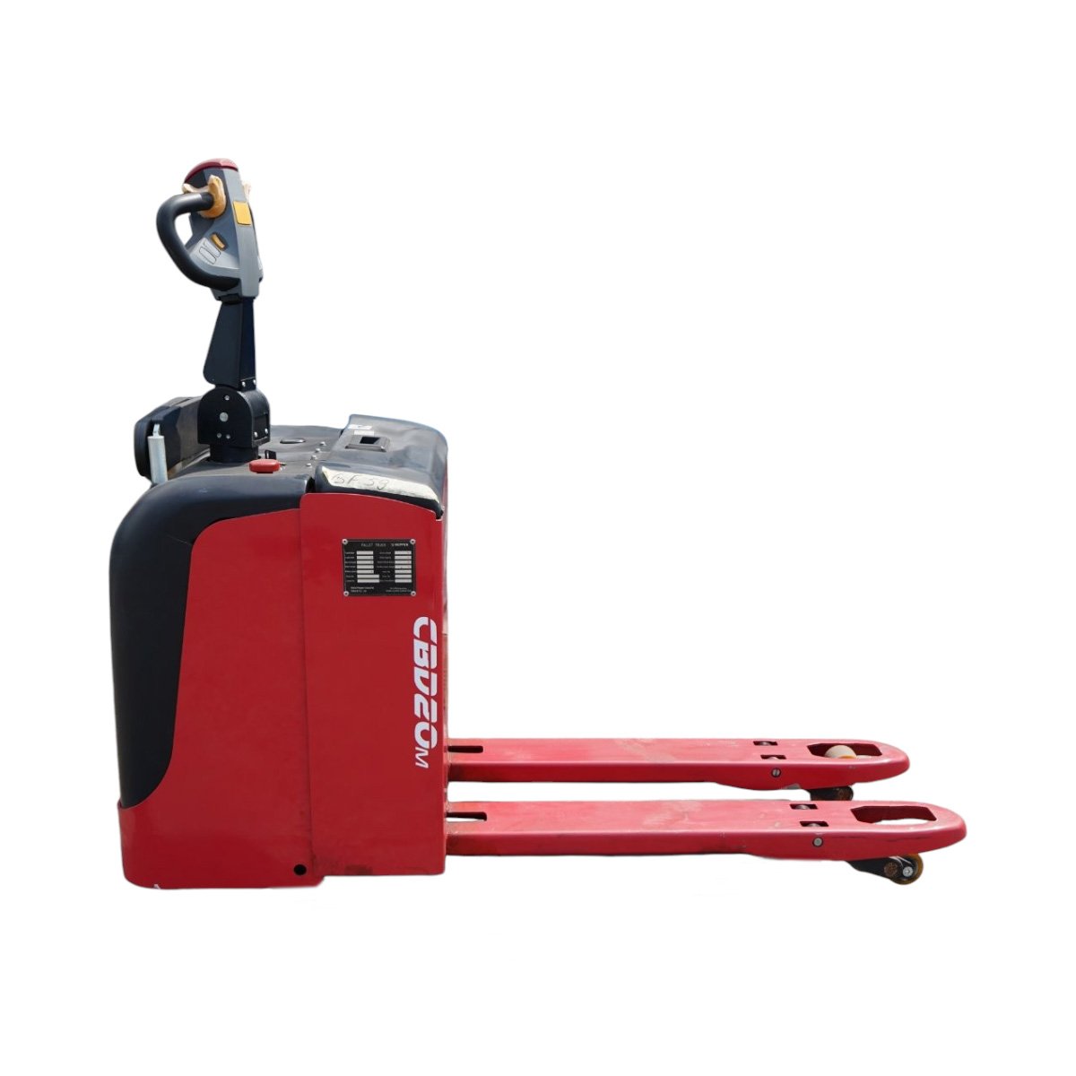Transpalet electric 2T, baterie 24V, 210Ah, platforma operator, franare electromagnetica, inaltime ridicare 205mm - imagine 3
