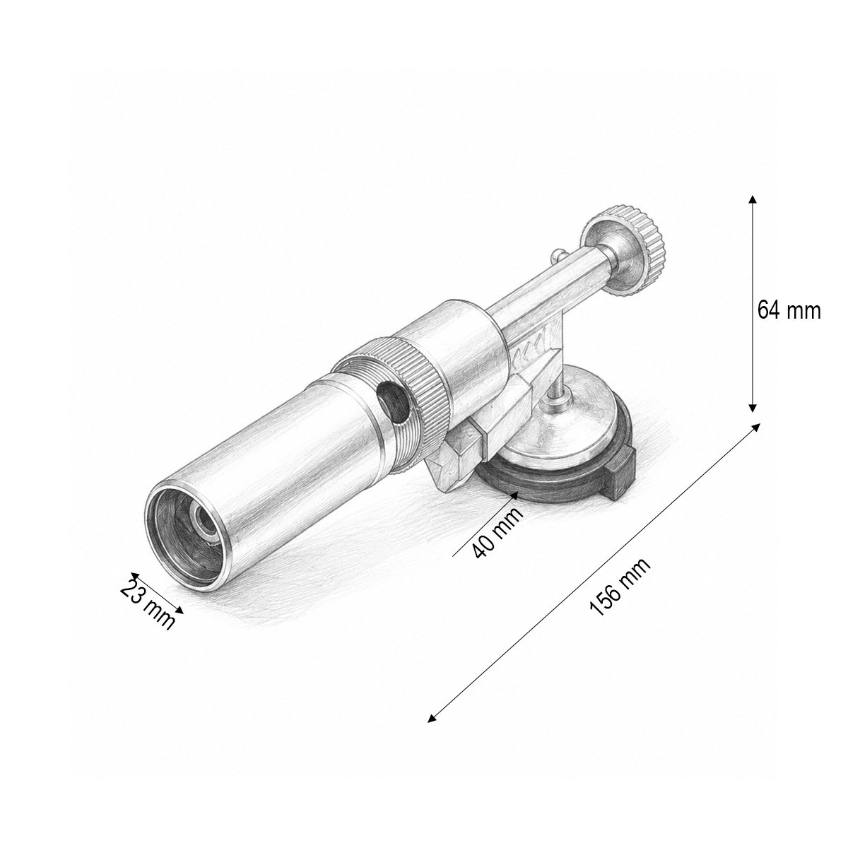 Cap arzator butelie gaz spray, rotire 360 grade, aprindere piezo, flacara reglabila 1300°C Flame Gun - imagine 4
