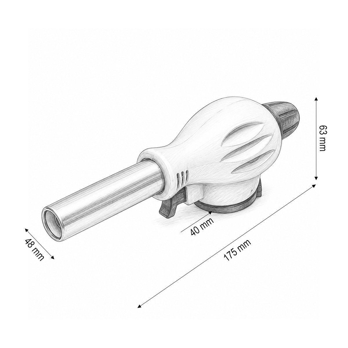 Cap arzator butelie gaz spray, rotire 360 grade, aprindere piezo, flacara reglabila 1300°C - imagine 4