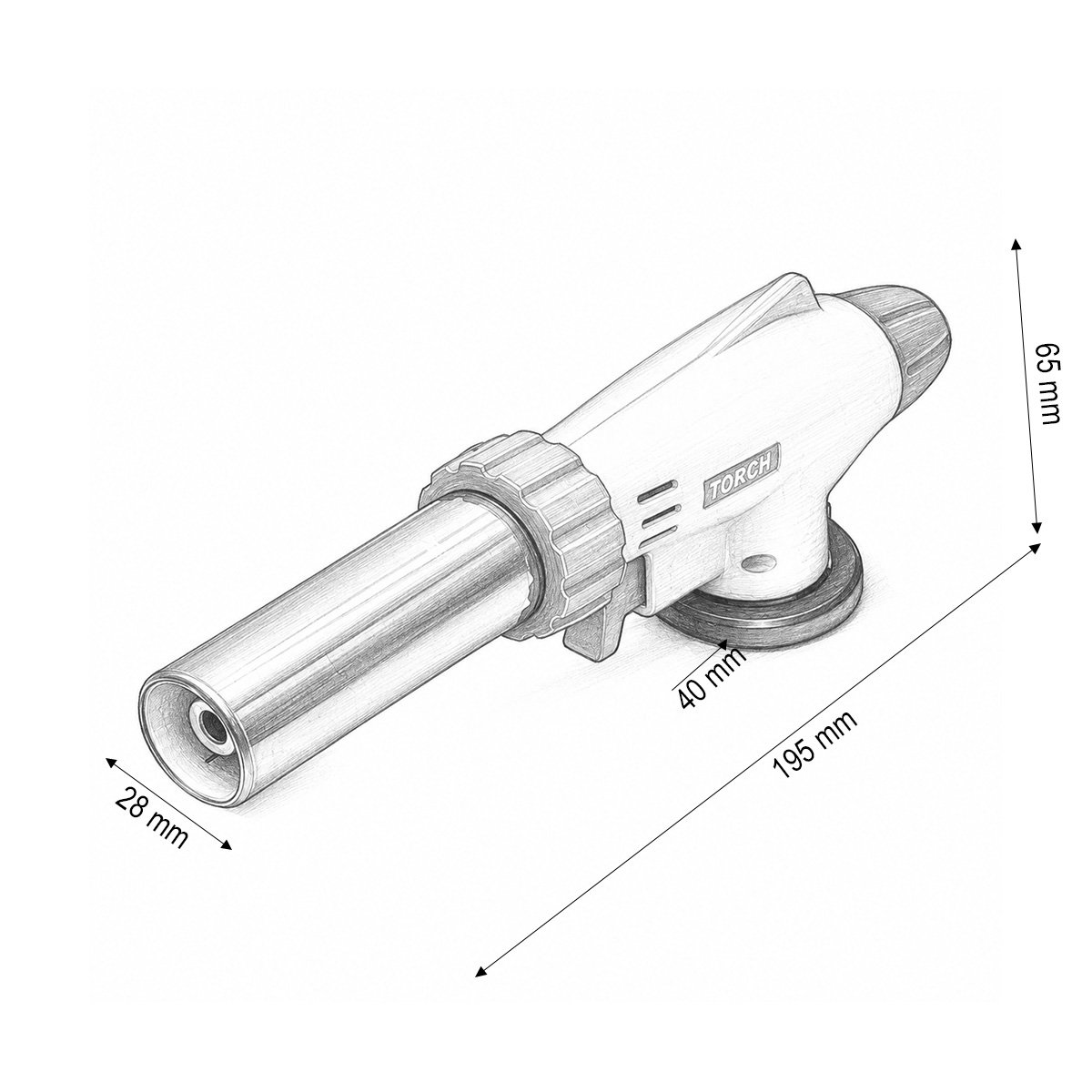 Cap arzator butelie gaz spray, rotire 360 grade, aprindere piezo, flacara reglabila 1300°C Master Torch - imagine 4