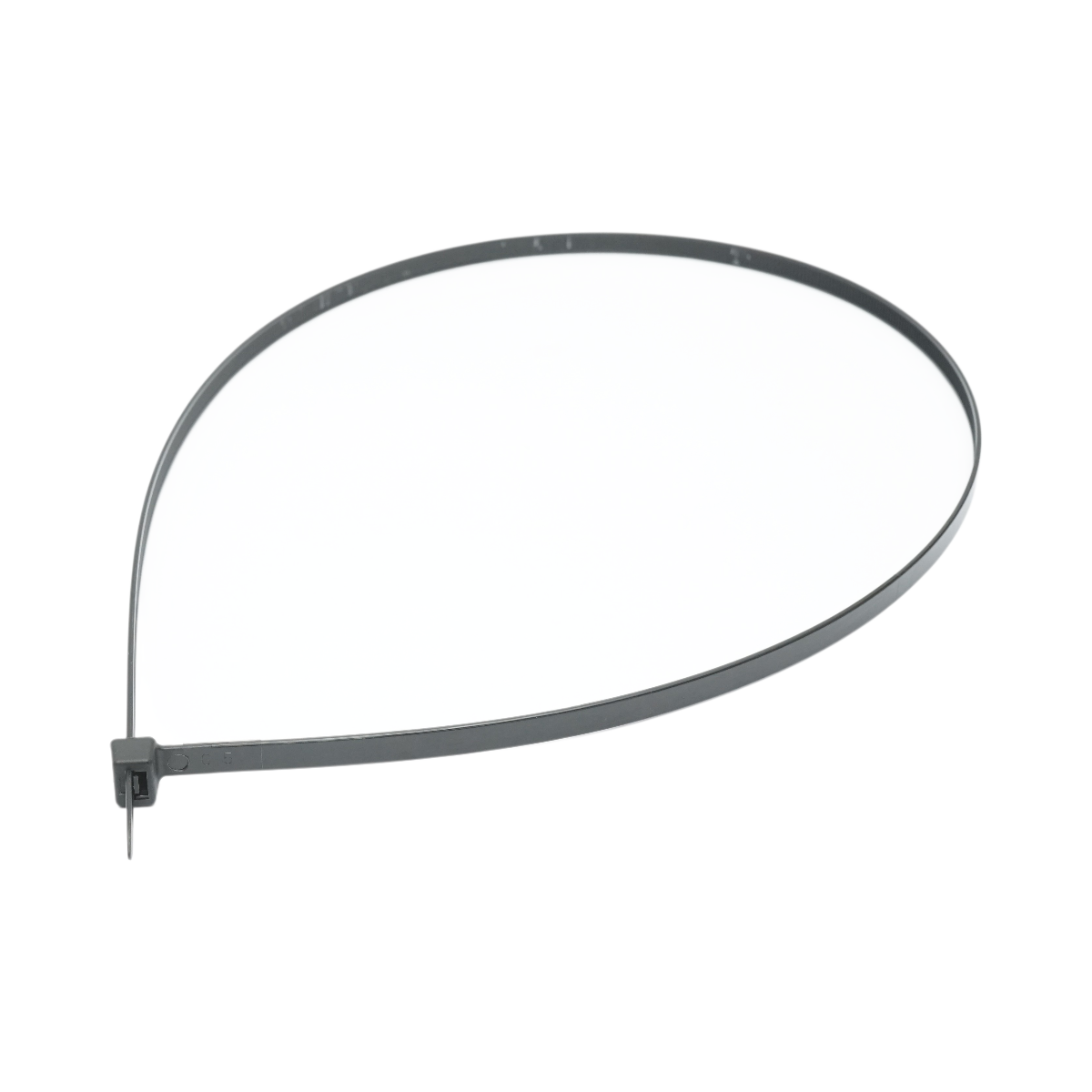 Faseta colier plastic negru 8.8x920mm 100 buc/set Longroad - imagine 3