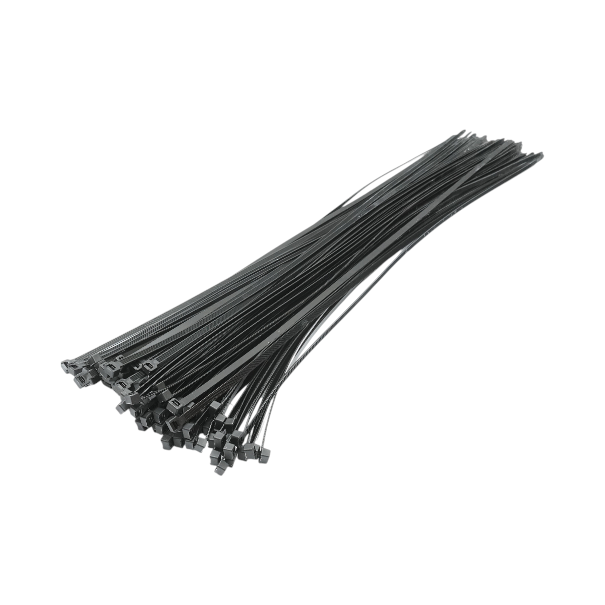 Faseta colier plastic negru 8.8x920mm 100 buc/set Longroad - imagine 2