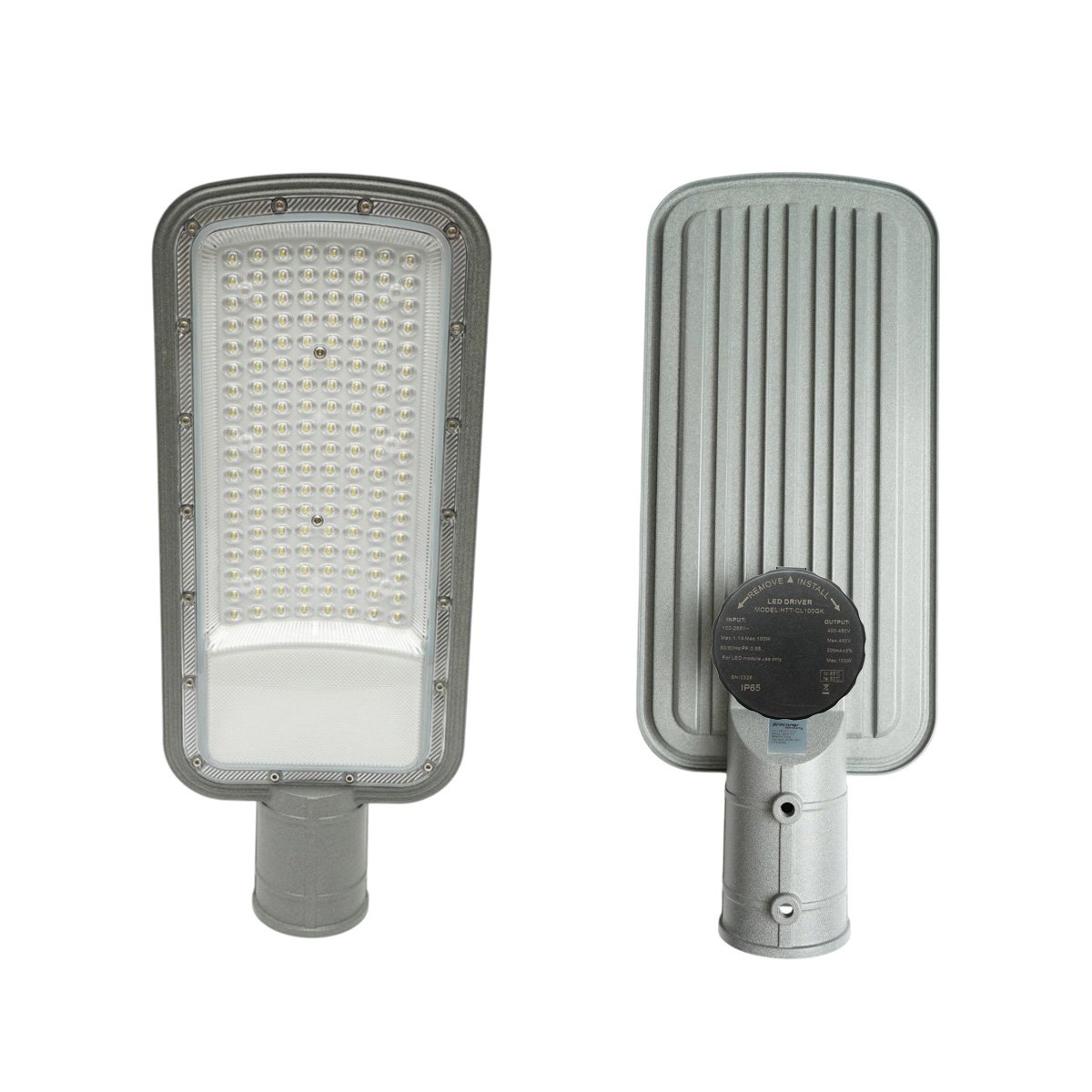 Lampa iluminat stradal LED 100W, 100-265V, 6500K, 12000lm cu prindere pe stalp 430x175x65mm IP65 Breckner Germany