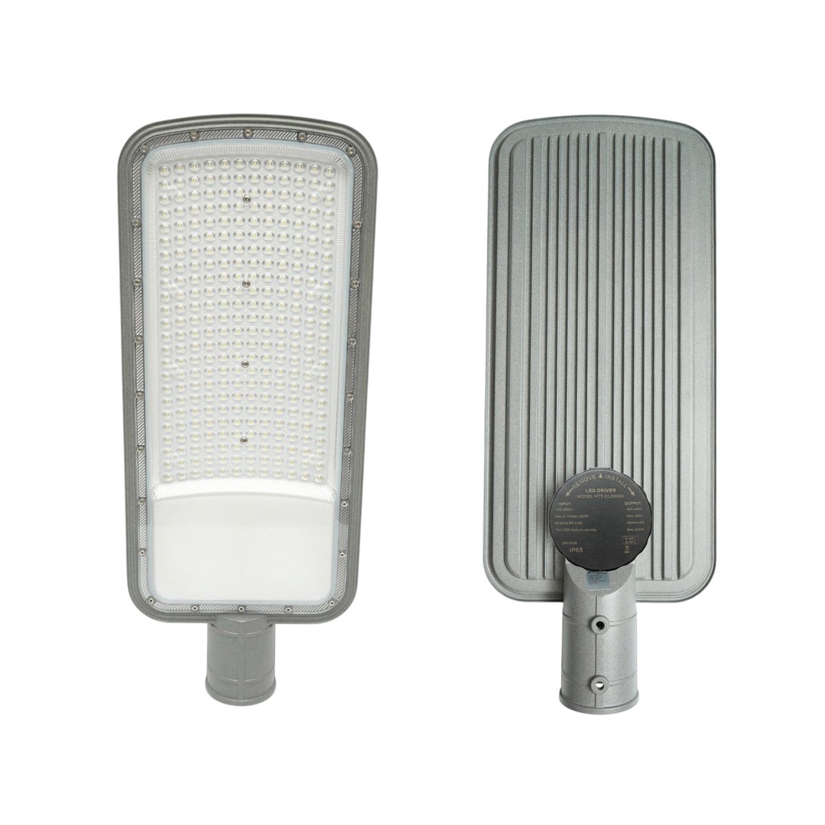 Lampa iluminat stradal LED 200W, 100-265V, 6500K, 24000lm cu prindere pe stalp 550x220x65mm IP65 Breckner Germany