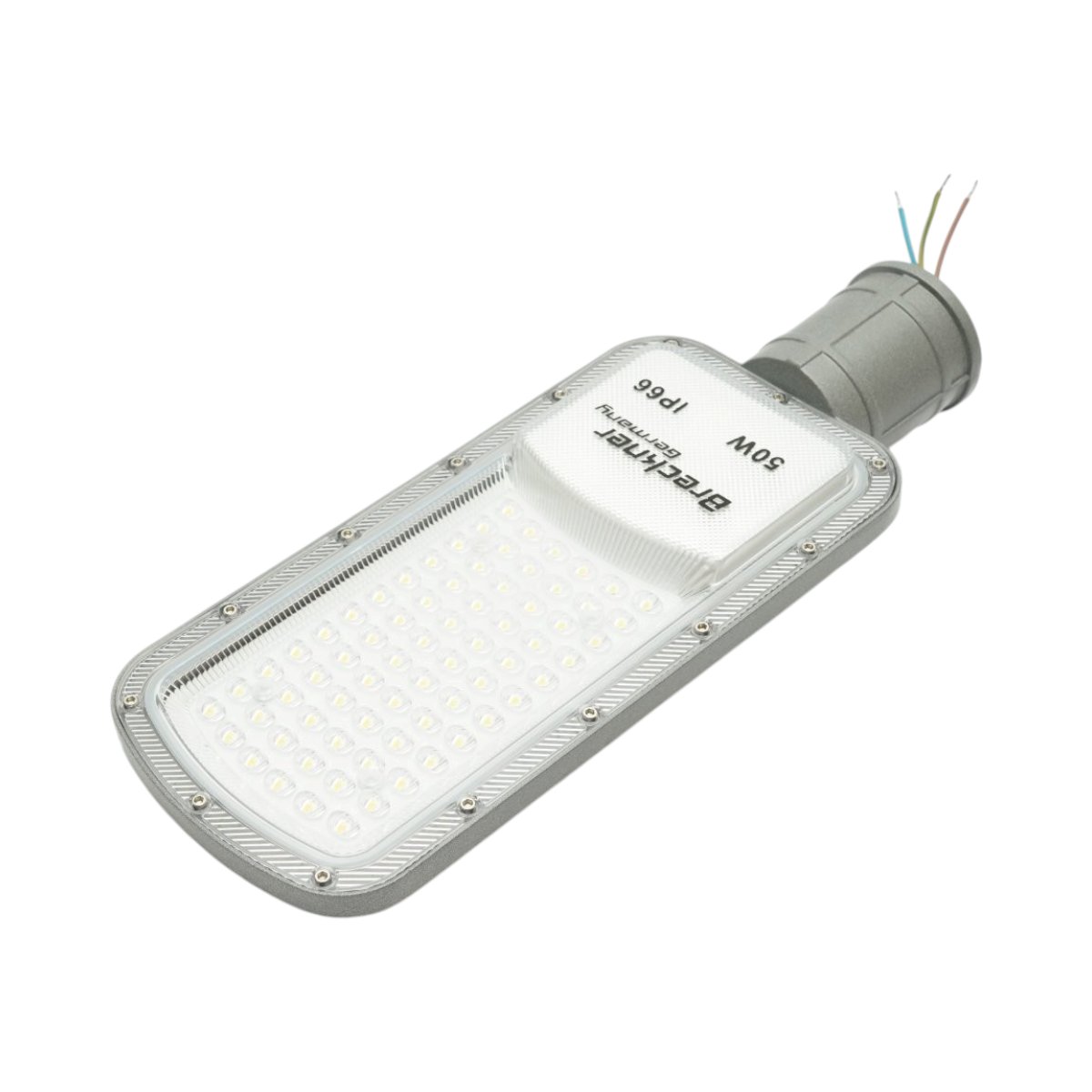 Lampa iluminat stradal LED 50W, 100-265V, 6500K, 5500lm cu prindere pe stalp 340x125x25mm IP66 Breckner Germany - imagine 6
