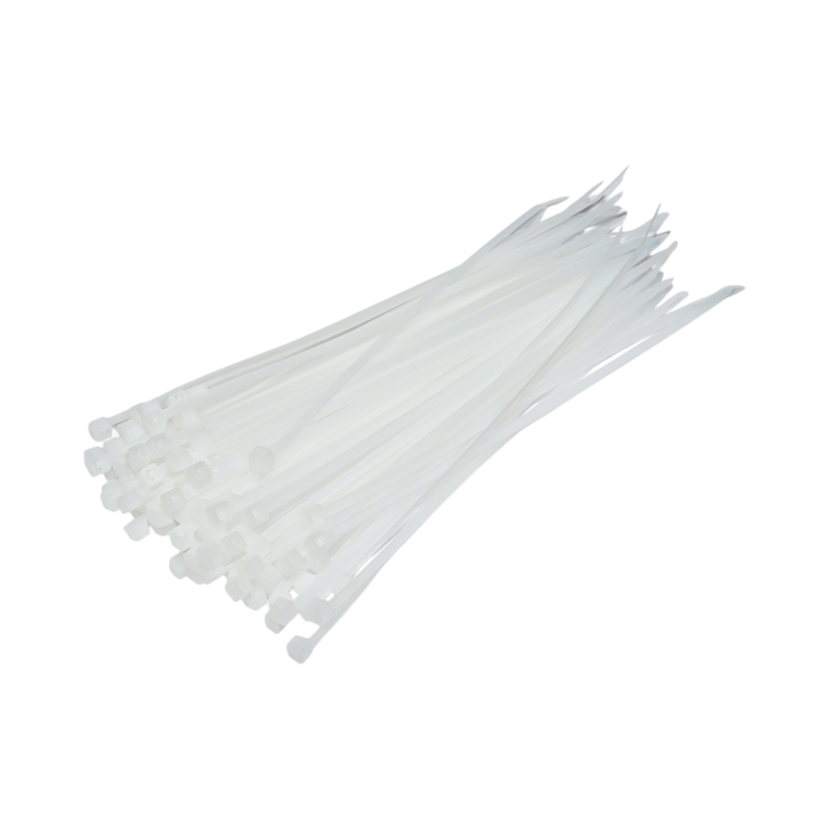 Faseta colier plastic alb 3.5x200mm 100 buc/set Longroad - imagine 2