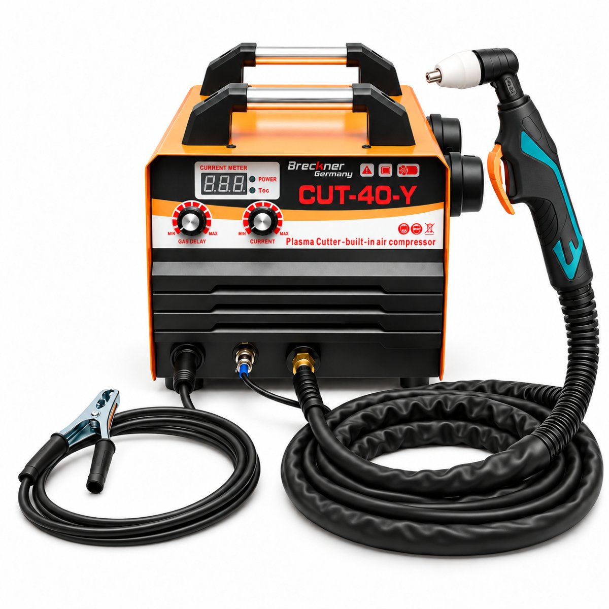 Aparat de taiere cu plasma tip invertor 40A, 220V, grosime 1-8mm, compresor aer incorporat, afisaj digital CUT40-Y Breckner Germany
