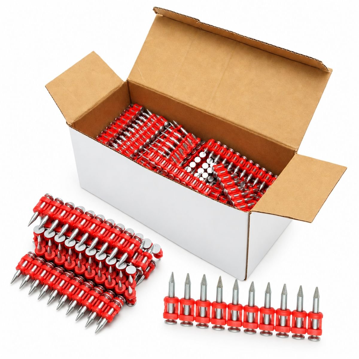 Cuie pistol de beton pe banda 2.8x25mm BX3 pentru fixare profile metalice rigips 1000 buc/cutie