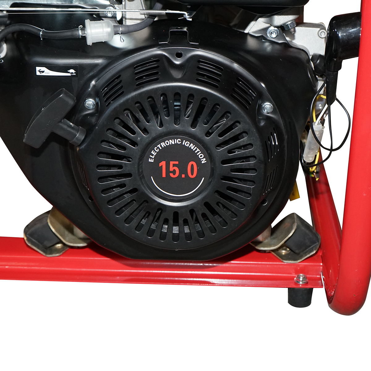 Aparat de sudura 200A cu generator electric 5KW/220V, motor pe benzina 15 CP, pornire cheie Breckner Germany - imagine 4