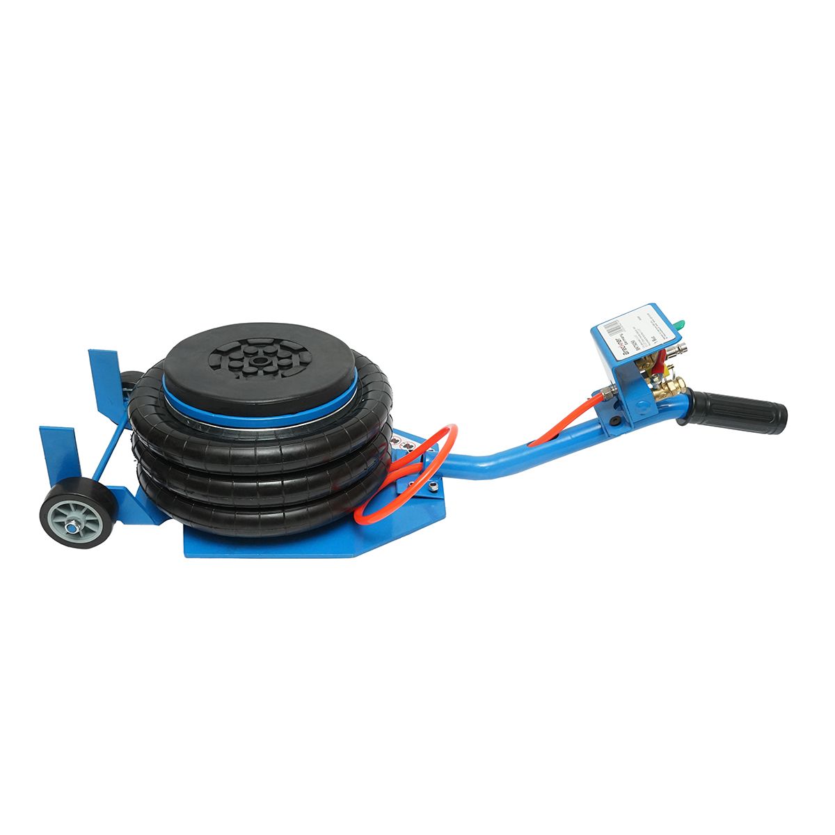 Cric pneumatic profesional 3.5T cu maner scurt, perna de aer 150-400mm Breckner Germany - imagine 3