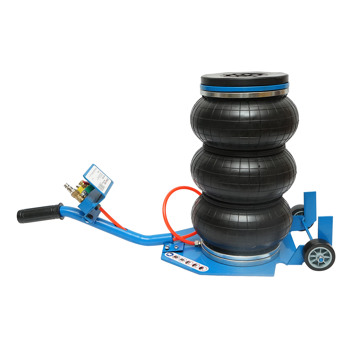 Cric pneumatic profesional 3.5T cu maner scurt, perna de aer 150-400mm Breckner Germany