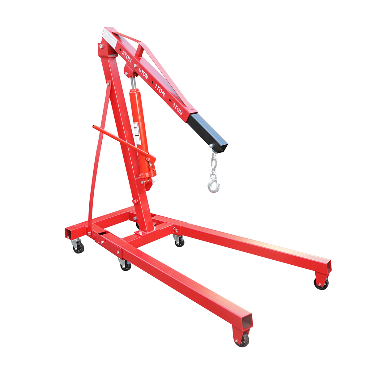 Macara hidraulica pliabila tip girafa pentru atelier 2T - imagine 3