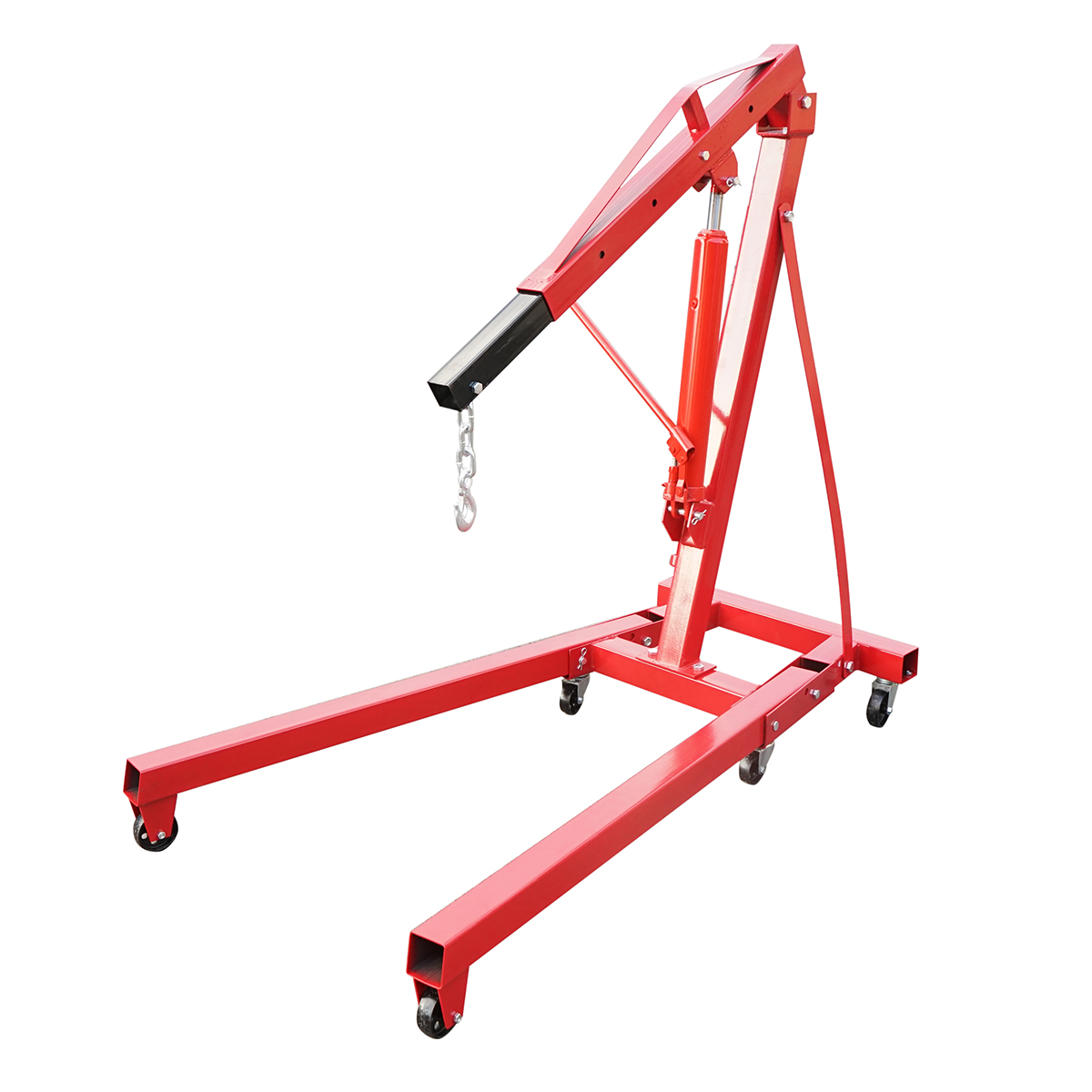 Macara hidraulica pliabila tip girafa pentru atelier 2T - imagine 2