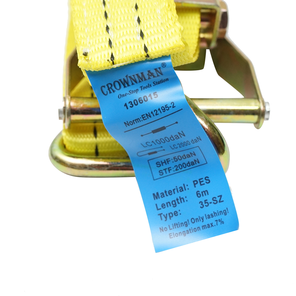 Chinga ancorare marfa 6mx35mm 2000Kg (clichet simplu) Crownman - imagine 4