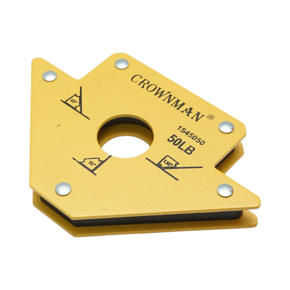 Suport magnetic sudura tip sageata, unghiuri 45°, 90°, 135°, forta sustinere max. 22.6Kg Crownman