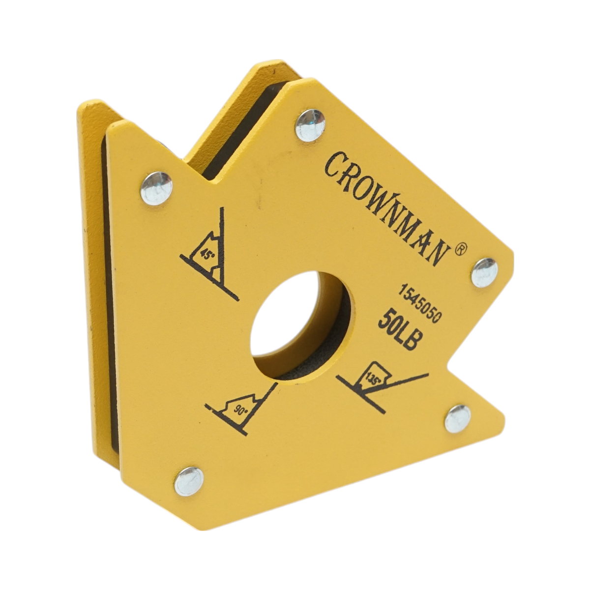 Suport magnetic sudura tip sageata, unghiuri 45°, 90°, 135°, forta sustinere max. 22.6Kg Crownman - imagine 2