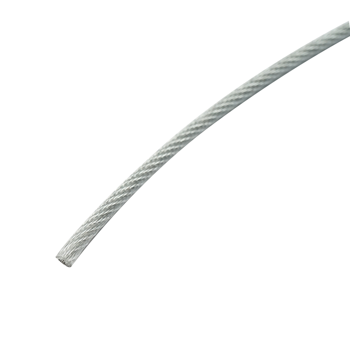 Cablu otel galvanizat cu invelis PVC 4mm, fire 6x7+FC, sarcina maxima 539Kg, greutate 8.08Kg, 200m/rola - imagine 3