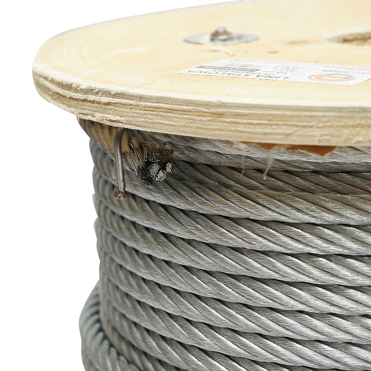 Cablu otel galvanizat 10mm, fire 6x37, sarcina maxima 5220Kg, greutate 34.6Kg, 100m/rola - imagine 3