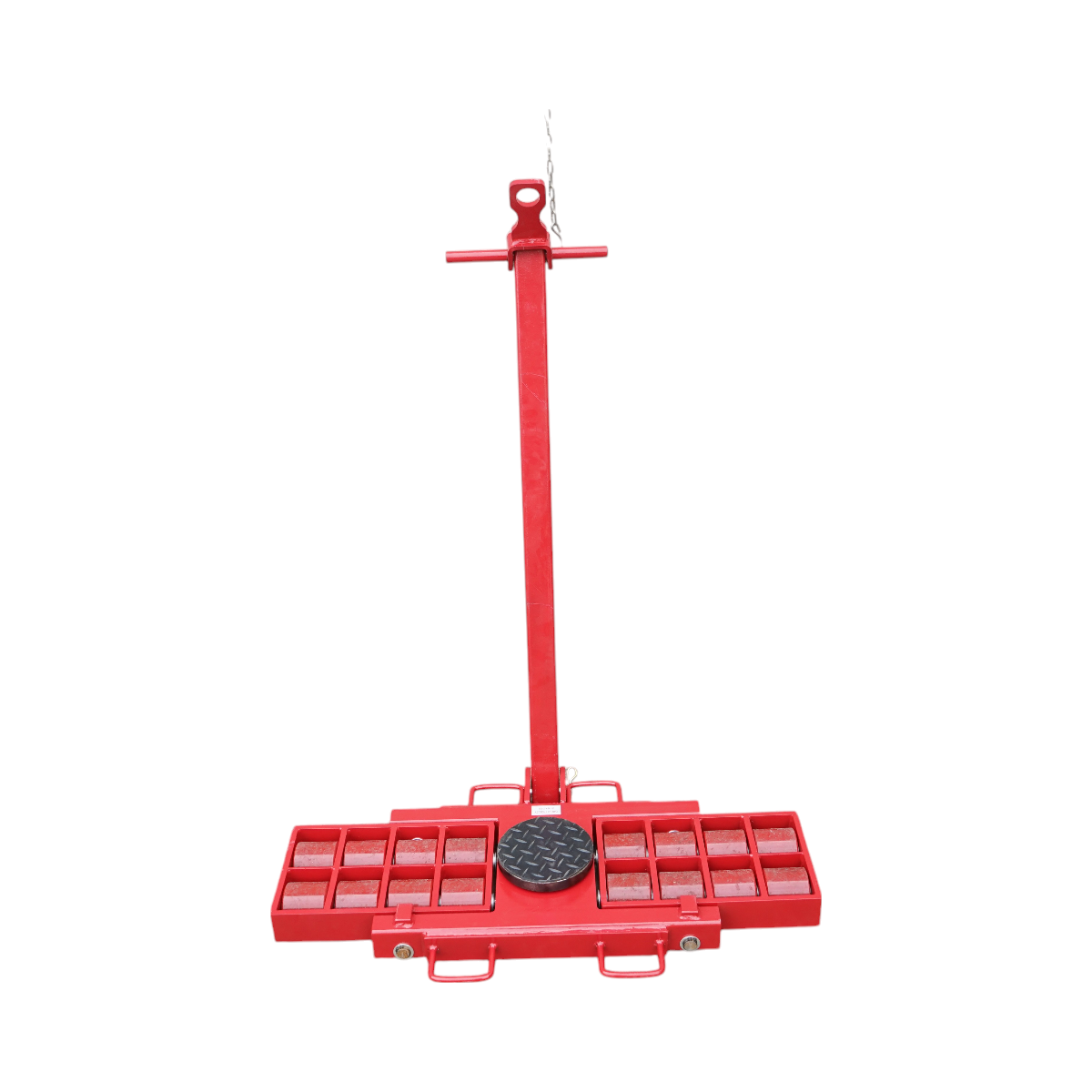 Cric 15 tone cu mecanism de rulare dirijabil pe role pentru echipamente grele - imagine 4