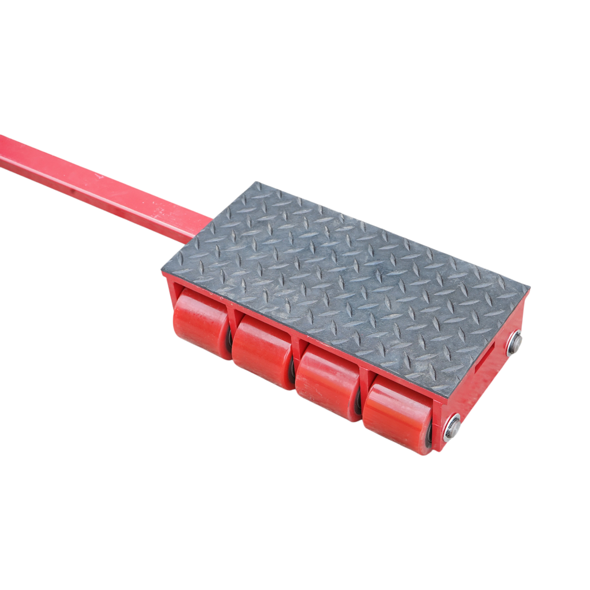 Cric 15 tone cu mecanism de rulare dirijabil pe role pentru echipamente grele - imagine 11