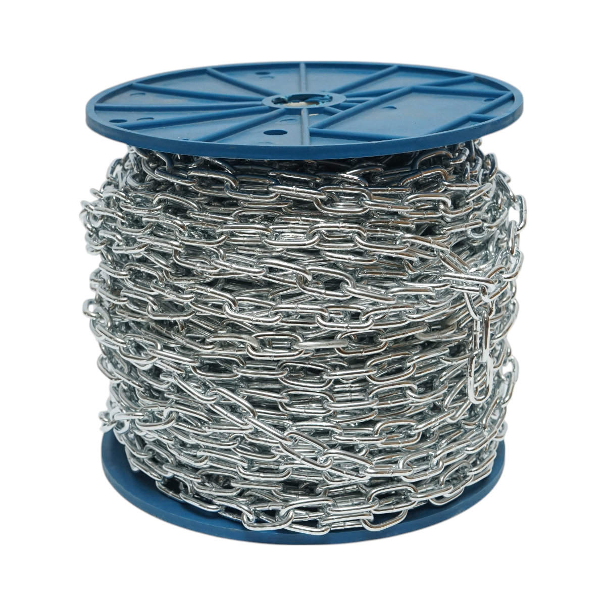 Lant electrogalvanizat 3.5x18x14mm DIN5685A 60m/rola tambur plastic