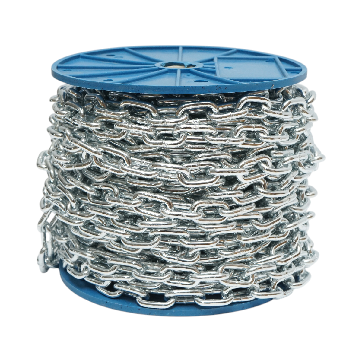 Lant electrogalvanizat 4.9x21x19.5mm DIN5685A 30m/rola tambur plastic