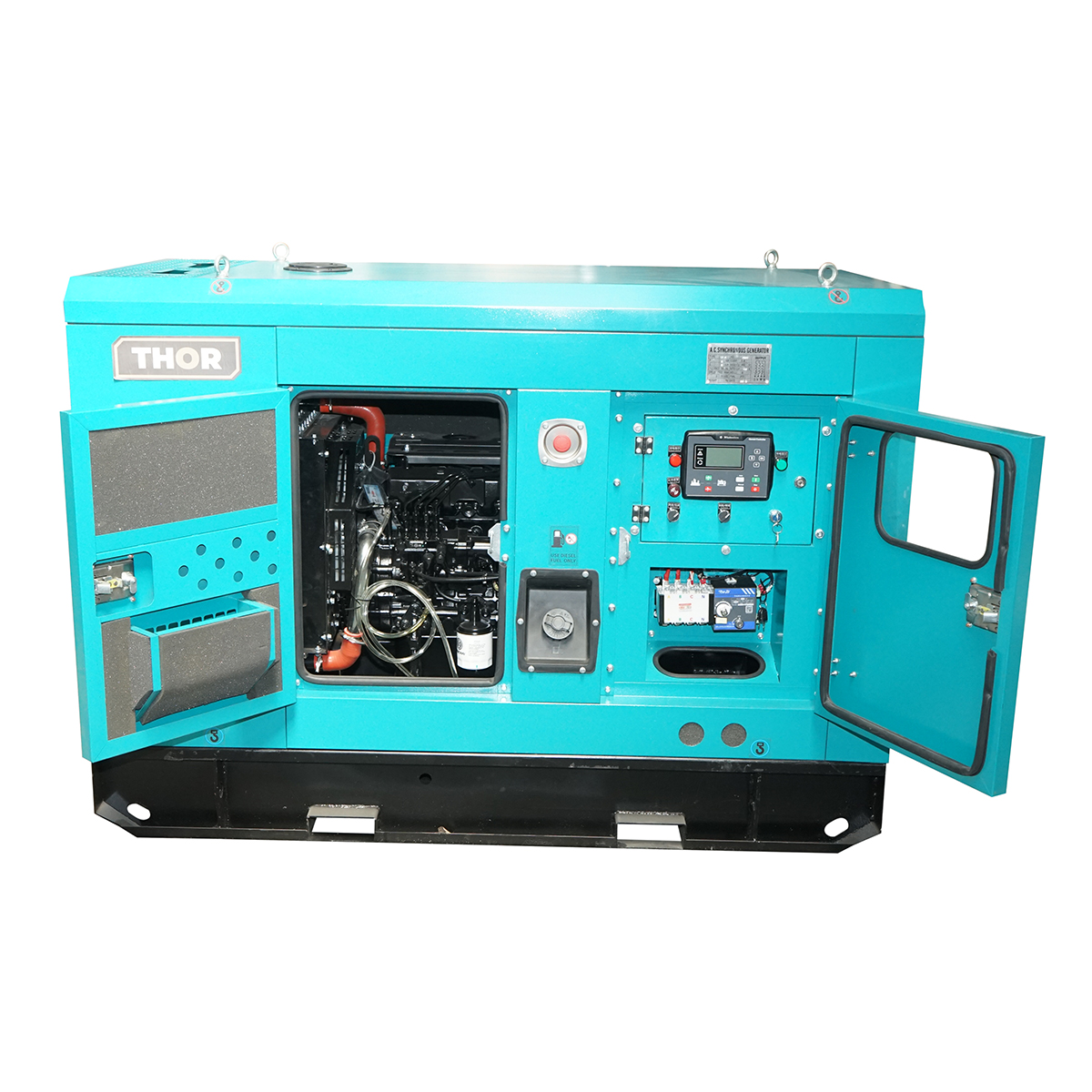 Generator electric trifazat 30KVA, 24KW, 230/400V cu motor diesel si ATS THOR - imagine 5