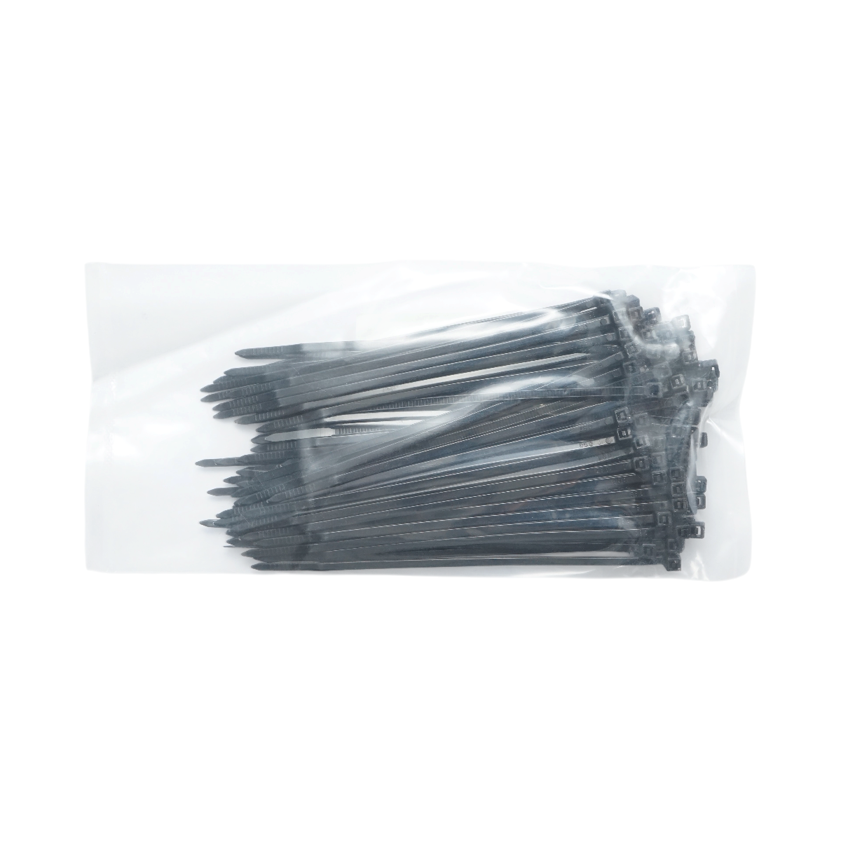 Faseta colier plastic negru 2.5x120mm 100 buc/set Longroad - imagine 5