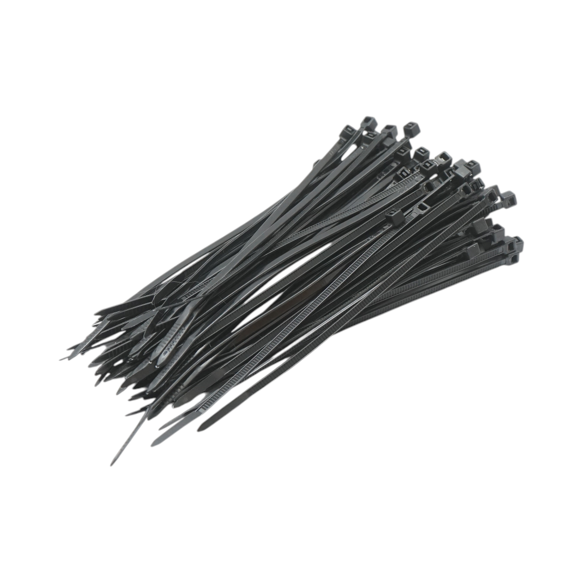 Faseta colier plastic negru 2.5x120mm 100 buc/set Longroad