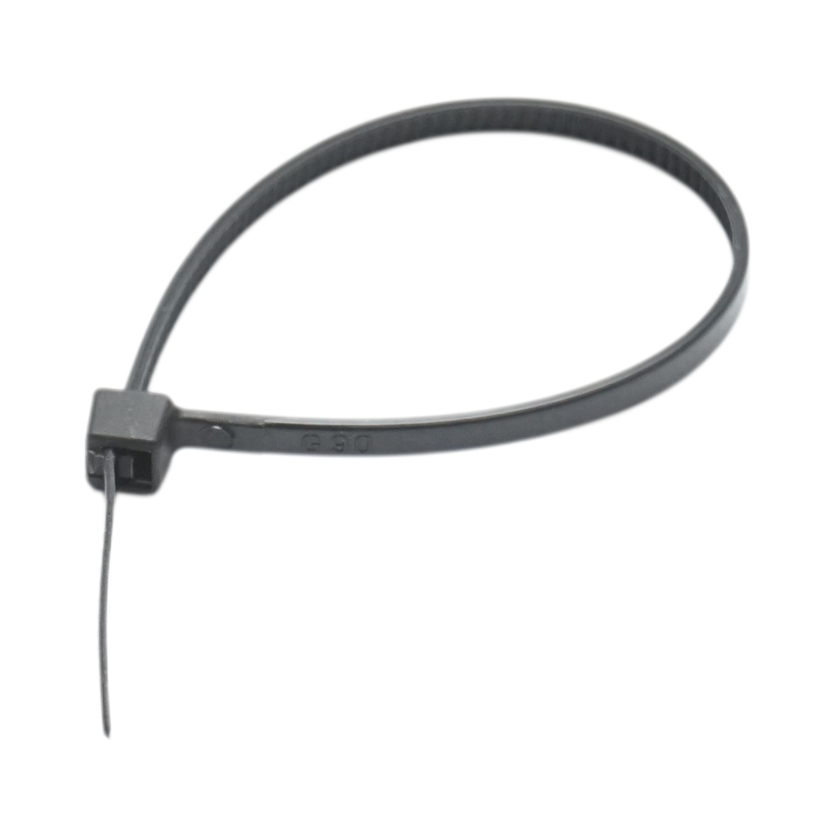 Faseta colier plastic negru 2.5x120mm 100 buc/set Longroad - imagine 3