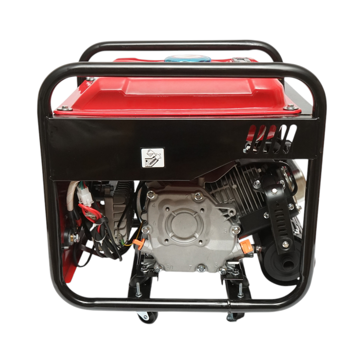 Aparat de sudura 160A cu generator electric 5KW/220V, motor pe benzina 13CP, pornire manuala Breckner Germany - imagine 6