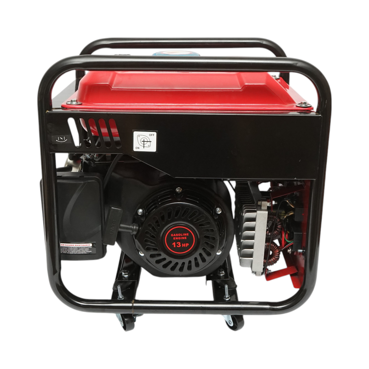 Aparat de sudura 160A cu generator electric 5KW/220V, motor pe benzina 13CP, pornire manuala Breckner Germany - imagine 4