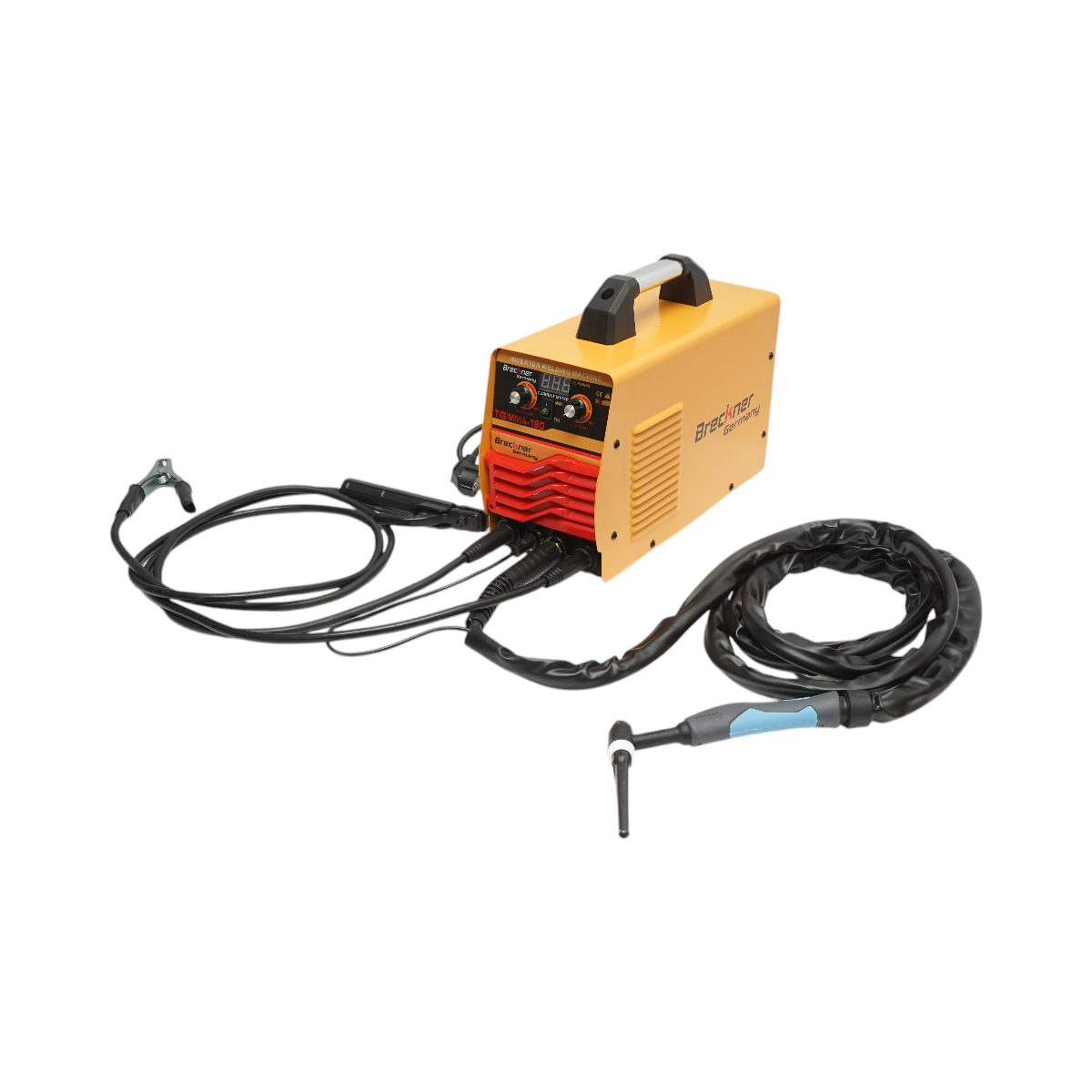 Aparat de sudura invertor 180A TIG/MMA, 220V cu afisaj digital, tehnologie IGBT Breckner Germany