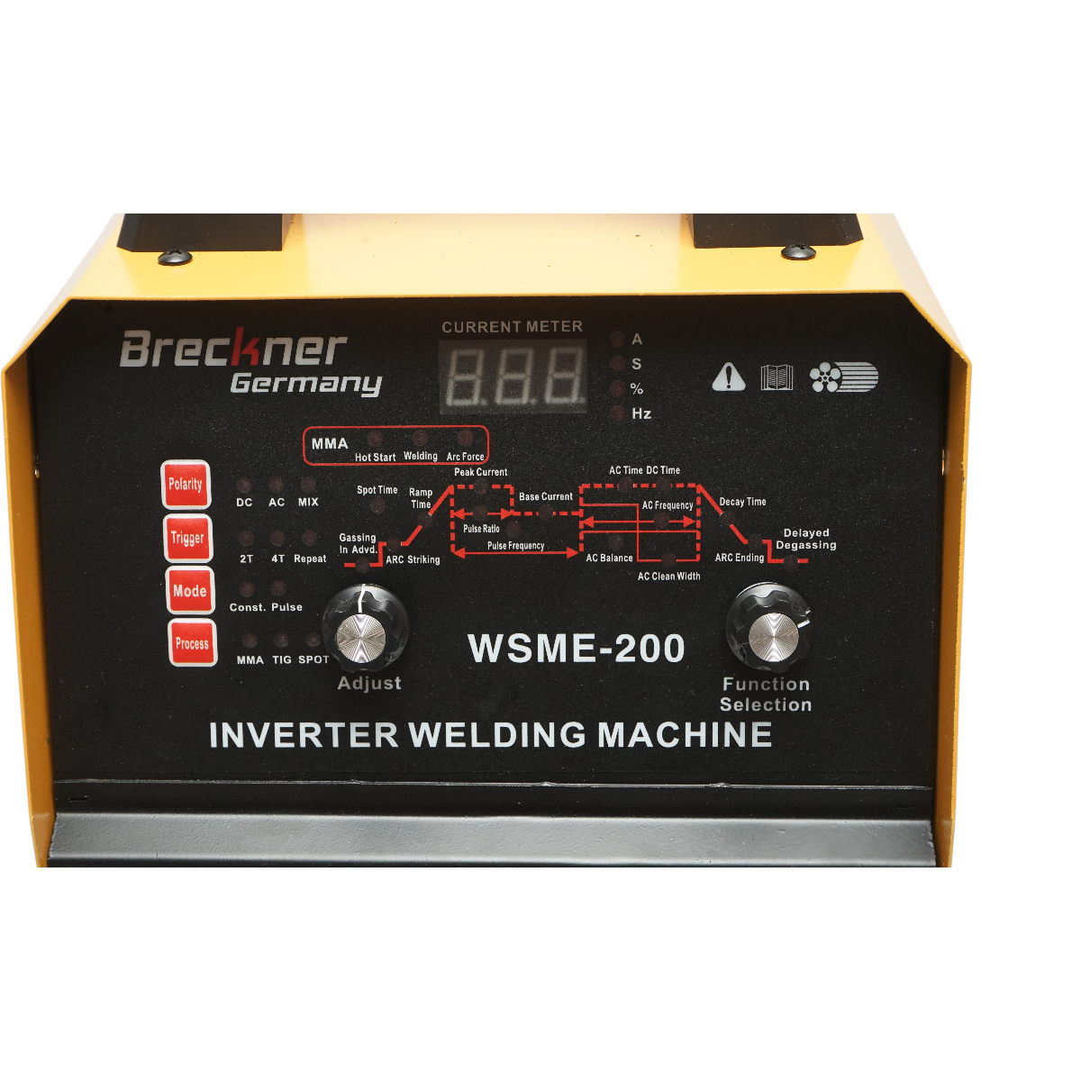 Aparat de sudura invertor 250A TIG Pulse AC/DC, MMA 220V cu functii avansate, afisaj digital WSME-200 Breckner Germany - imagine 7