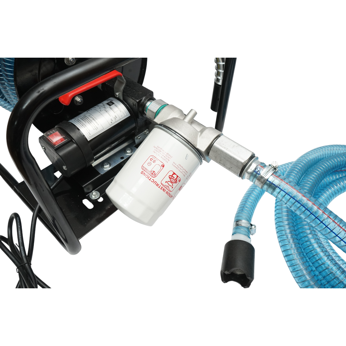 Pompa transfer combustibil mobila 12V, debit 40 L/min cu furtun si filtru Breckner Germany - imagine 6