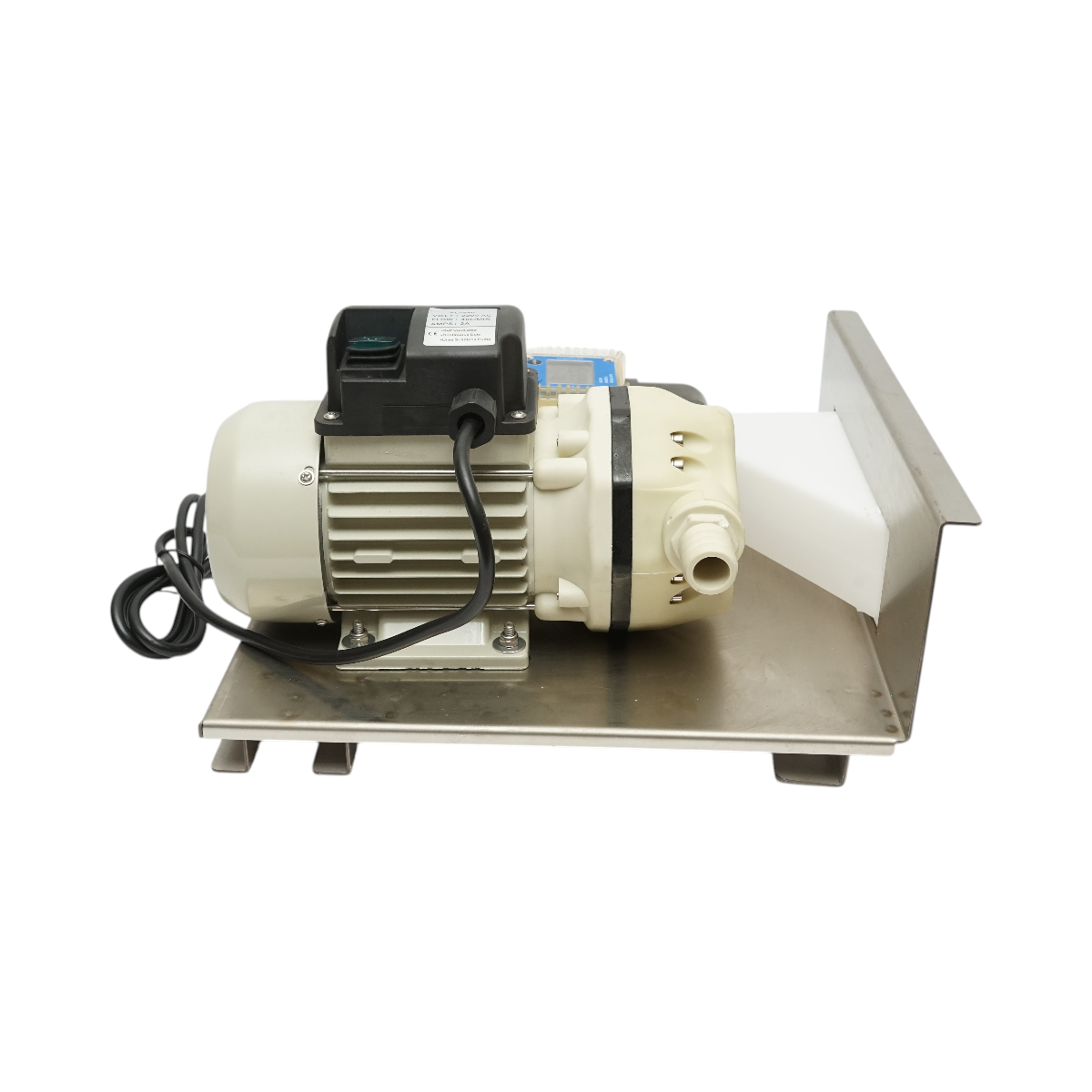 Kit pompa transfer solutie uree 220V, 400W, debit 40L/min, contor digital, furtun transfer 4m, alimentare 2m si pistol IP55 Breckner Germany - imagine 3